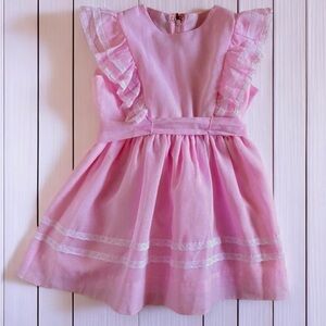 Vintage Pink Lord & Taylor Dress w/ Lace